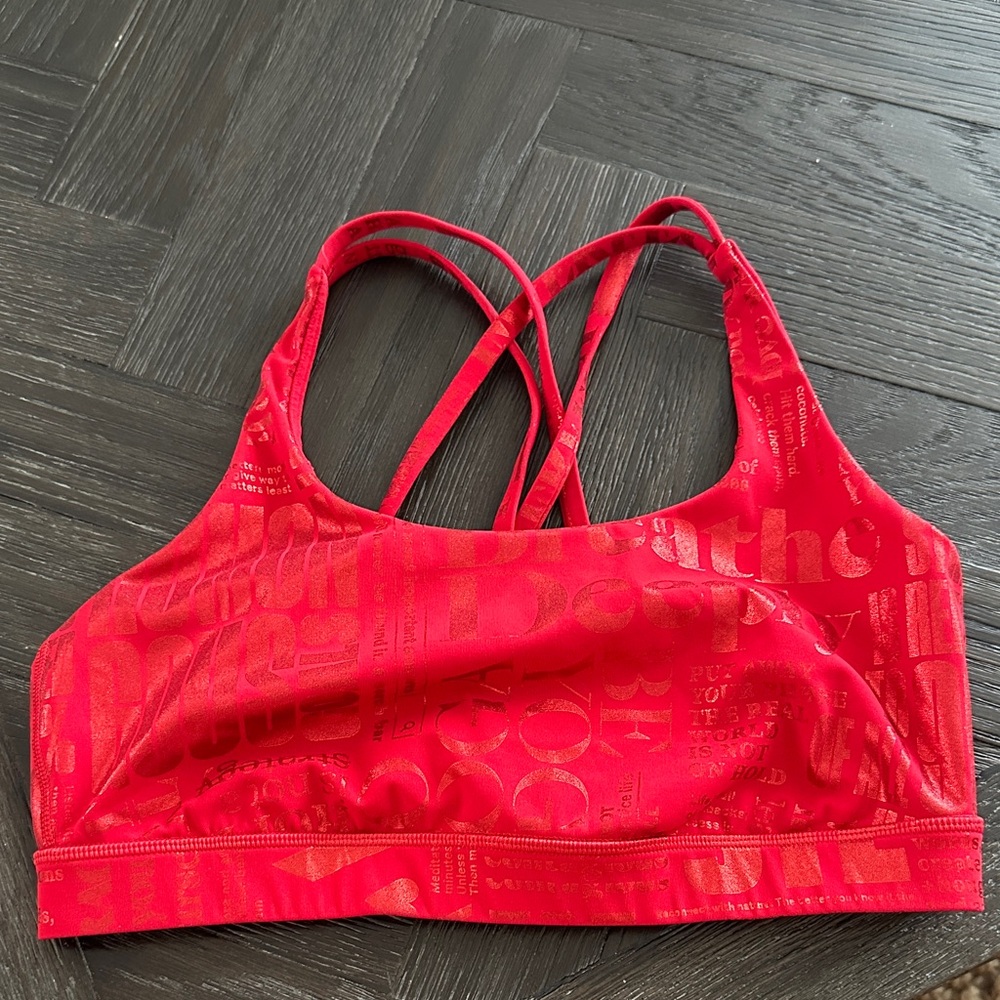 Lululemon Athletica Vibrant Red Sports Bra